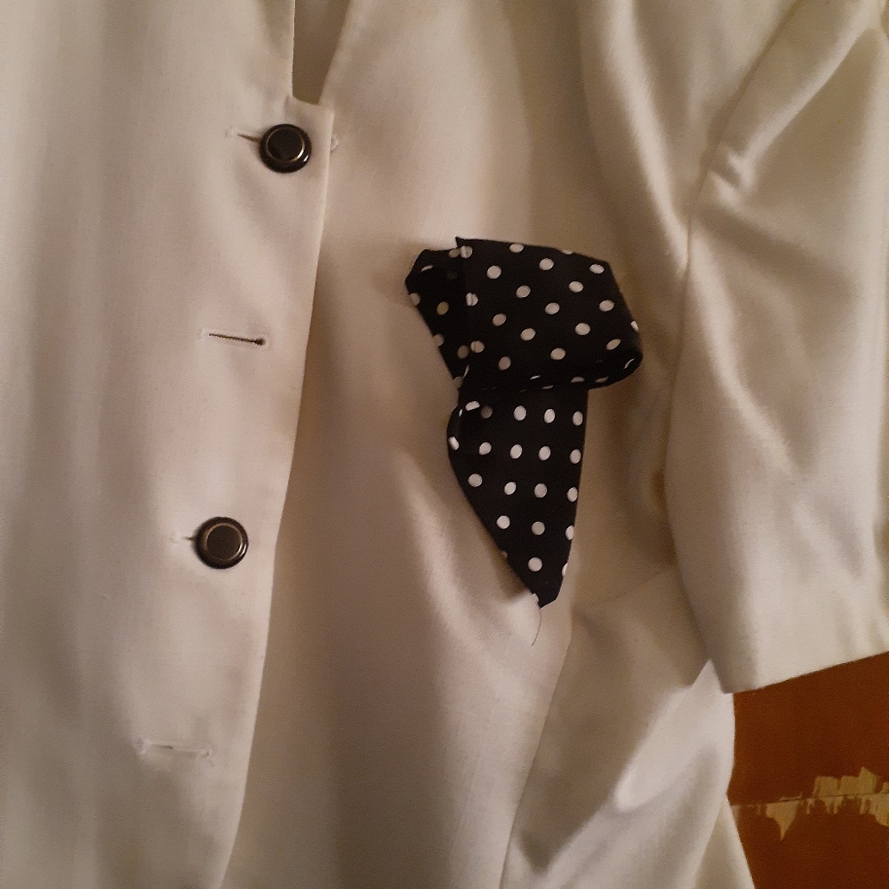 White blazer jacket